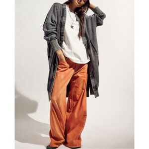 Free People WE THE FREE WATERFALL BAGGY WIDE LEG JEANS… NWT